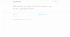 Desktop Screenshot of ivetetecedor.com