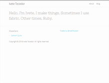 Tablet Screenshot of ivetetecedor.com